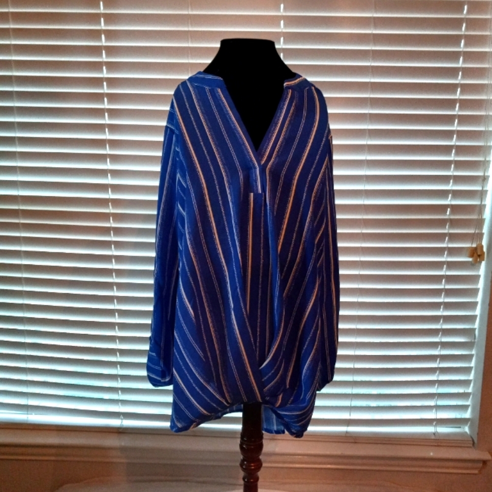 Women Blue Blouse Size L